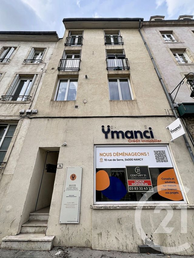 Appartement Local à louer - 3 pièces - 54.0 m2 - NANCY - 54 - LORRAINE - Century 21 Joël Pierre Immobilier